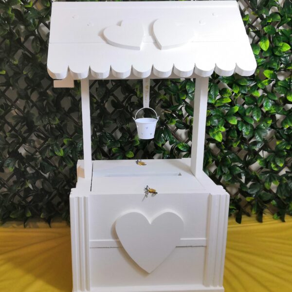 Heart Wishing Well Post Box for weddings & special occasions