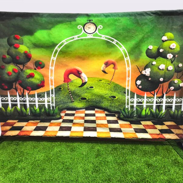 Wonderland Backdrop for children's parties and photos