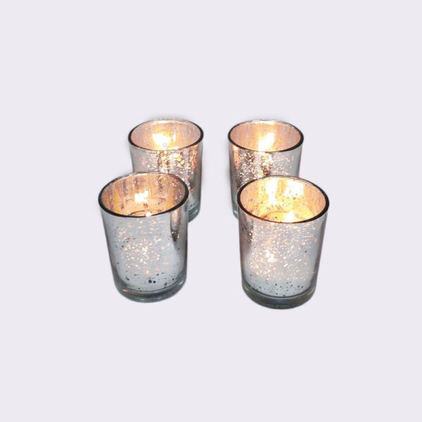 Glass Speckled Tealight Holders