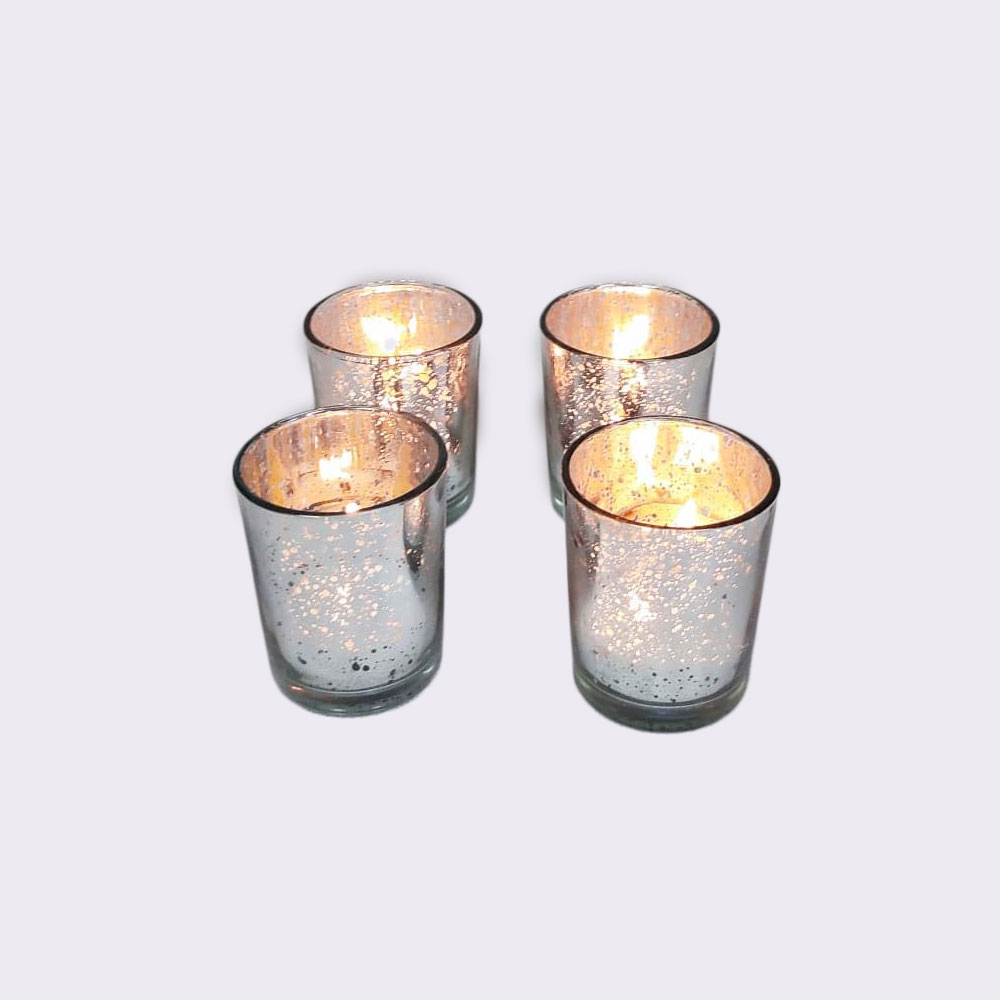 Glass Speckled Tealight Holders