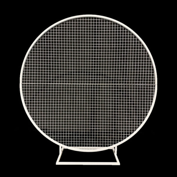 Round Wedding Flower Mesh Frame
