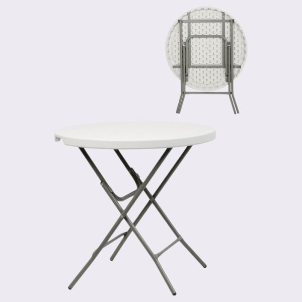 Round Folding Display Table Hire